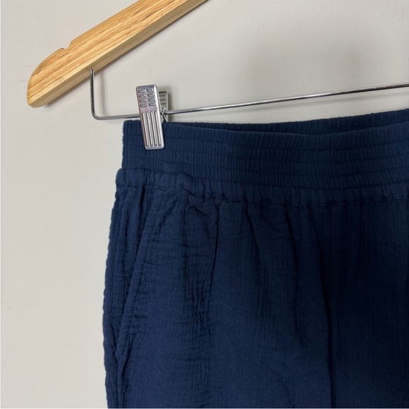 Alice Walk $125 Triple Gauze Cloud Organic Cotton Navy blue Pants size M - Picture 4 of 8